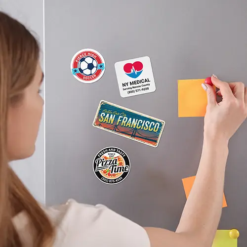Magnets on fridge